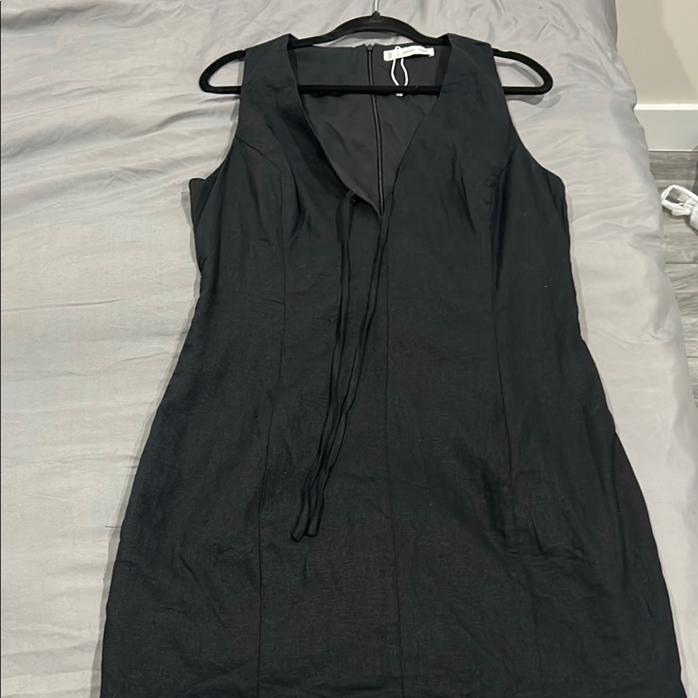 mango SHORT LINEN DRESS